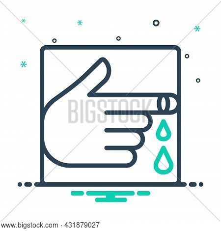 Mix Icon For Wound Injury Sore Cut Hurt Trauma Bruise Pain Blood Scar Bacteria