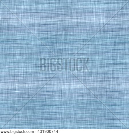 Classic Blue Woven Stripe Masculine Shirt Fabric Texture. Navy Space Dyed Marled Melange Background.