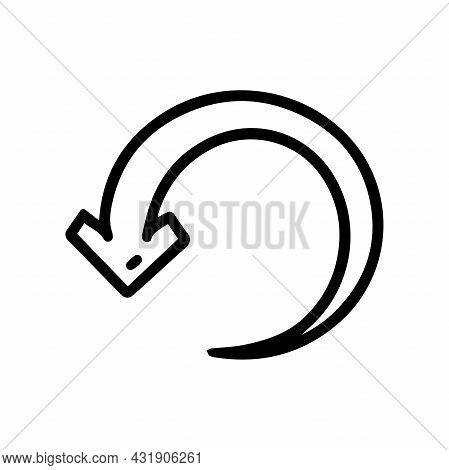 Circle Loading Black Line Vector Doodle Simple Icon