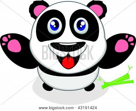 Gelukkig Panda lachen