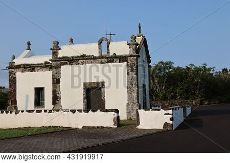 Ermida De Sao Salvador In Santa Cruz, Graciosa Island, Azores. High Quality Photo