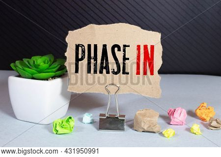 Time For Phase 2. Hand Is Turning A Cube And Changes The Word 'phase 1' To 'phase 2'. Beautiful Whit