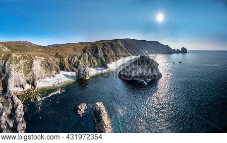 Glenlough Bay Between Port And Ardara In County Donegal Is Irelands Most Remote Bay