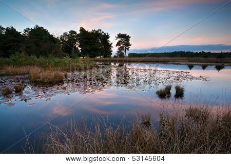 Sunset Over Wild Lake