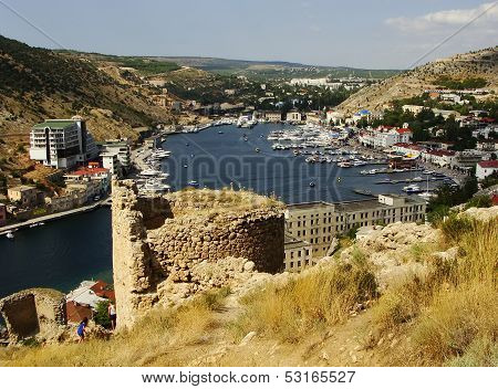 Balaklava Town And Balaklava Bay, Crimea