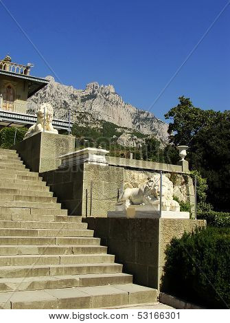 Lion Terrace, Vorontsov Palace, Alupka, Crimea