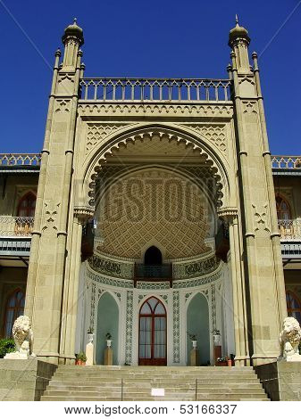 Southern Facade Of Vorontsov Palace, Alupka, Crimea