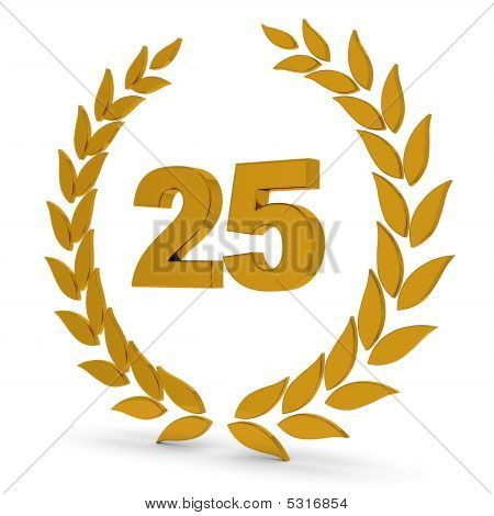 25Th anniversary Golden laakeriseppele