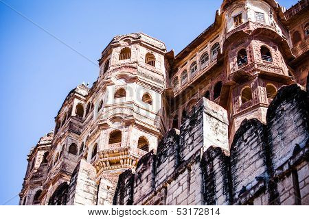 Mehrangarh Fort In Jodhpur, Rjasthan, India