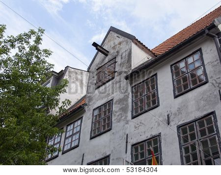 Riga , Latvia. Typical architectural details