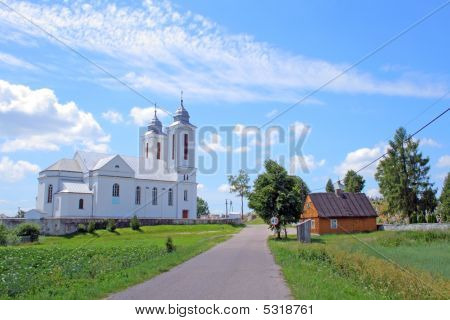 Rural Landscape In The Village