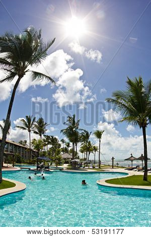Sunny day at Arraial d'Ajuda Eco Resort in Bahia - Brazil