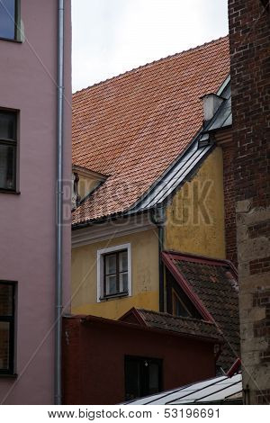 Riga , Latvia. Typical architectural details