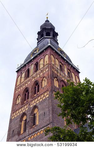 Riga , Latvia. Architectural details of Duomo