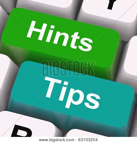 Hints Tips Keys Mean Guidance And Advice