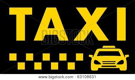 black taxi background