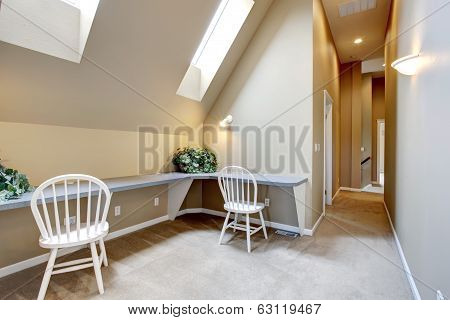 Upstairs Interior With Velux Windows