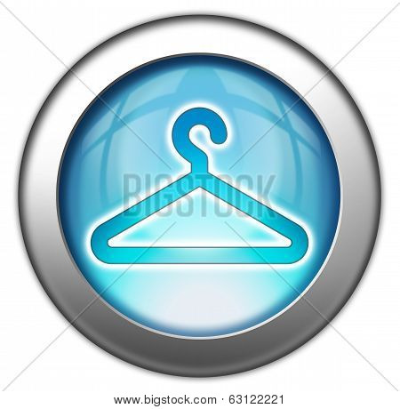 Icon Button Pictogram Coat Hanger