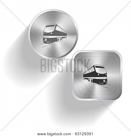 Train. Raster set steel buttons