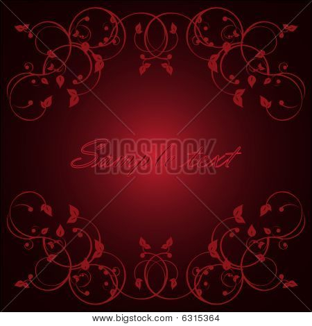 Bourdeaux ornamenter ramme