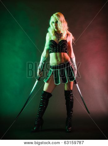 Woman And Sword