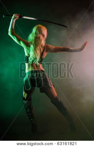 Woman And Sword