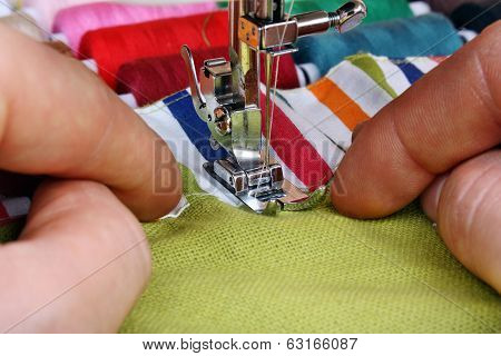 Hand Sewing On A Machine