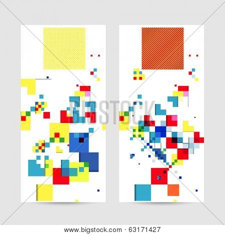 Square geometrical abstract background