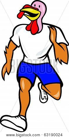 Turkey Run Runner Front Cartoon