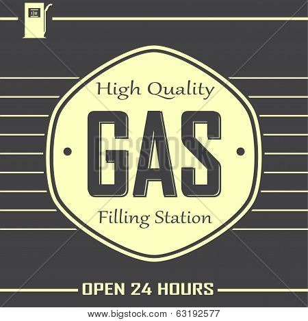 Gas Filling Station Banner