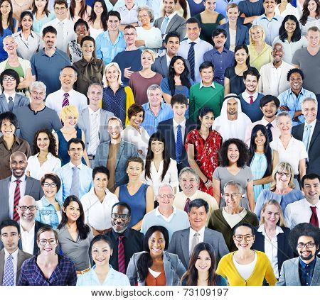Large Group of Diverse Multiethnic People