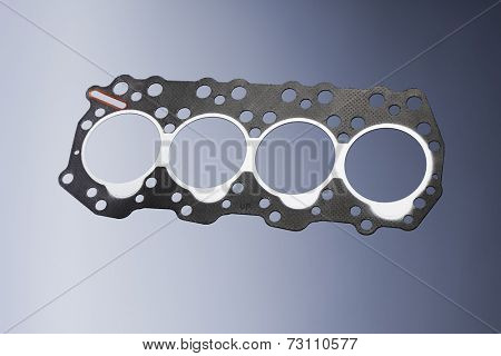 Head gasket of a small diesel engine.