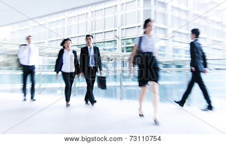 People commuting in Hong Kong.