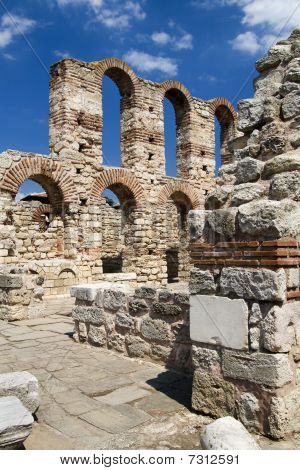 Rovine bizantine a Nessebar, in Bulgaria