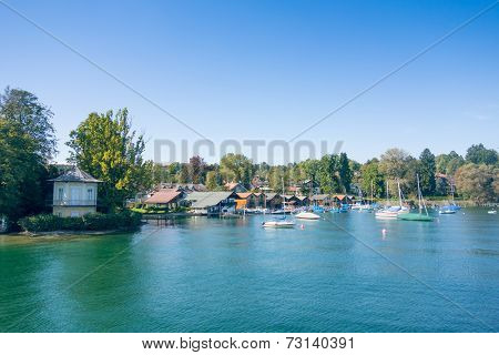 An image of the Starnberg Lake in Bavaria Germany - Tutzing