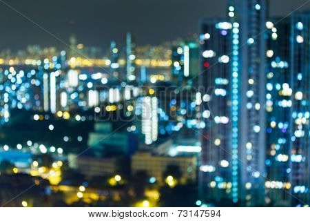 Blured lighhts , Hong Kong 