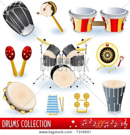 Coleção de música de bateria