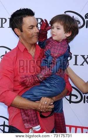 LOS ANGELES - OCT 1:  Michael Saucedo, son at the VIP Disney Halloween Event at Disney Consumer Product Pop Up Store on October 1, 2014 in Glendale, CA