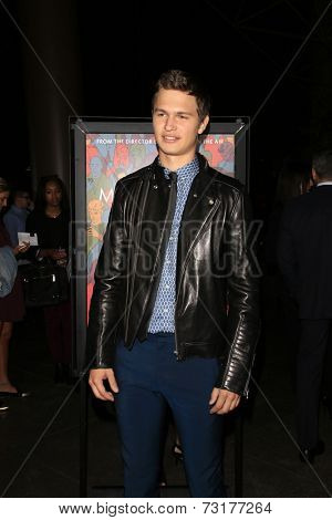 LOS ANGELES - SEP 30:  Ansel Elgort at the 