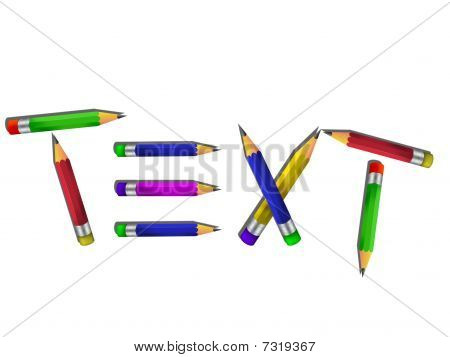 Barevný text