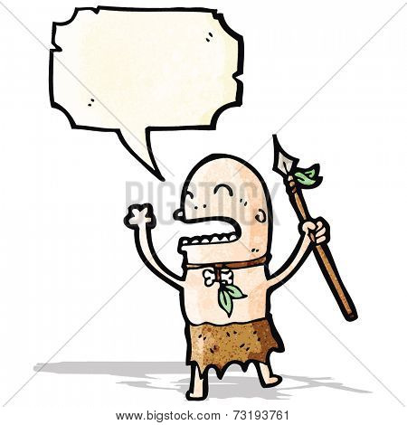 chanting tribesman cartoon