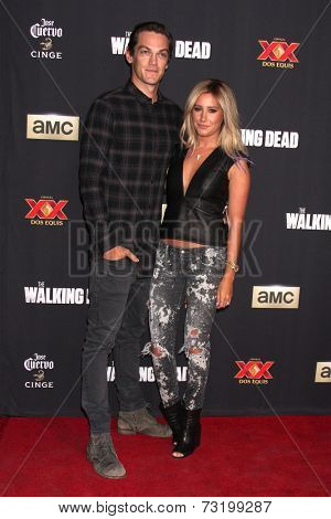LOS ANGELES - OCT 2:  Christopher French, Ashley Tisdale at the 