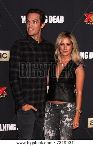LOS ANGELES - OCT 2:  Christopher French, Ashley Tisdale at the 