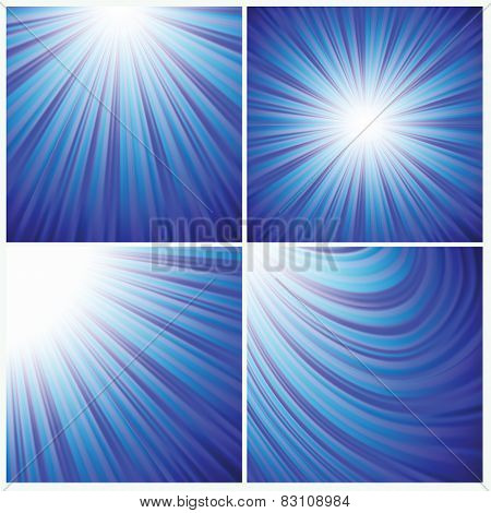 Blue Rays Background