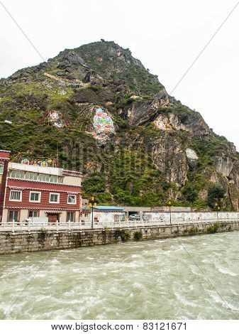 Kangding mountain city in Sichuan