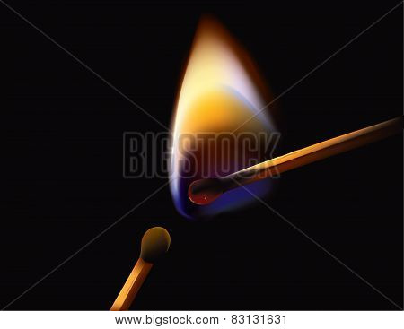 burning matches