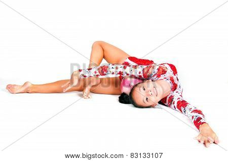 Beautiful Asian Girl Gymnast