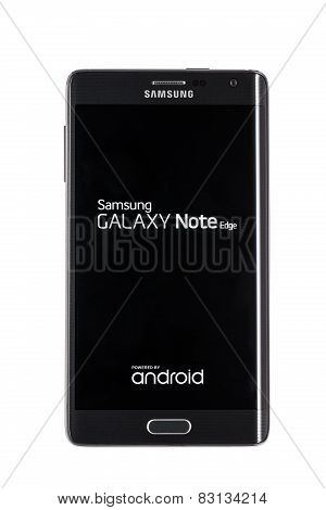 Studio Shot Of A Black Samsung Galaxy Note Edge