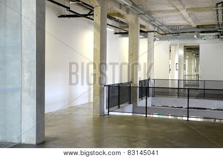 Empty On Concrete And White Wall
