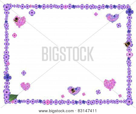 Hearts Of Lilac Flowers